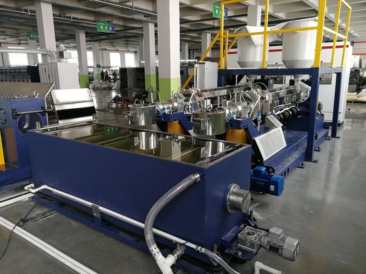125kgh Kıvırcık İplik PP Monofilament Ekstrüzyon Makinesi Endüstriyel Filament Ekstruder